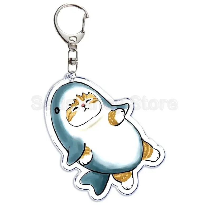 Porte-clés chat requin