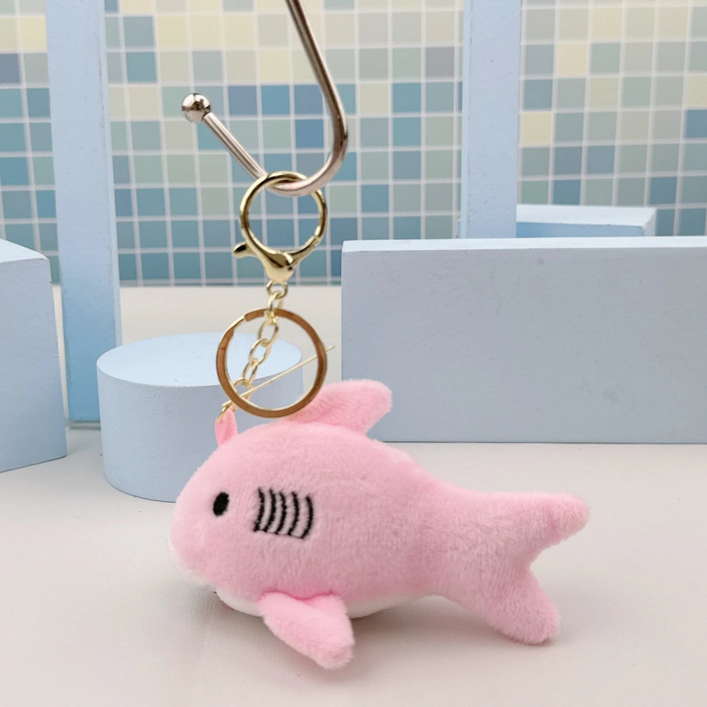 Porte-clés peluche requin