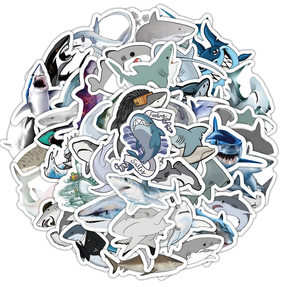 Stickers cartoon requin