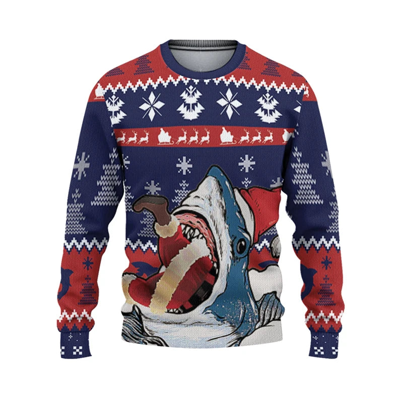 Pull requin de noël
