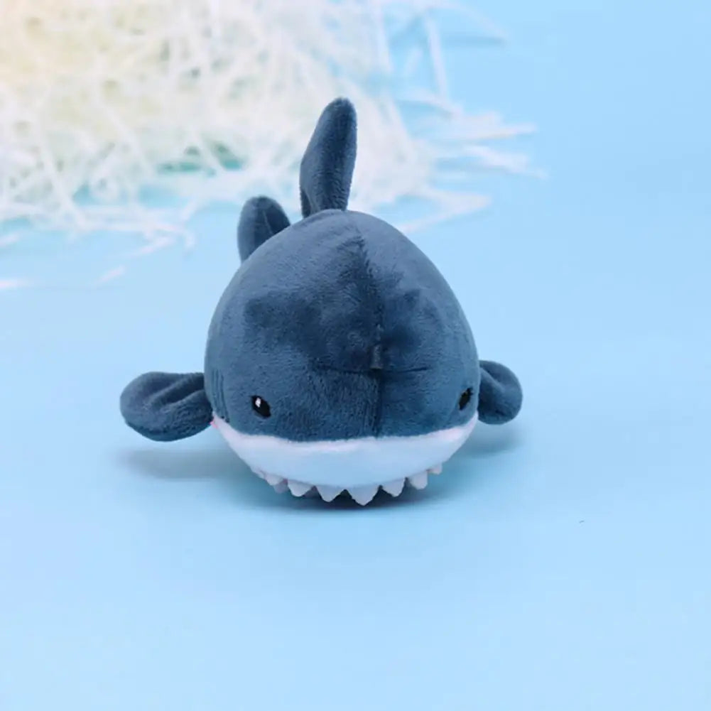 Porte-clés doudou requin bleu