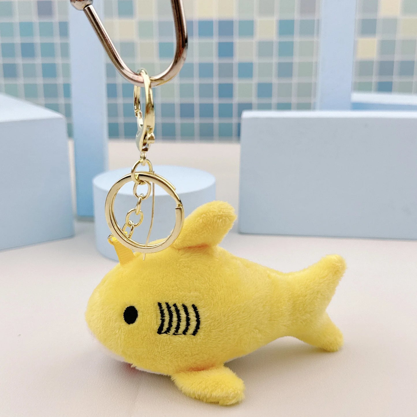 Porte-clés peluche requin