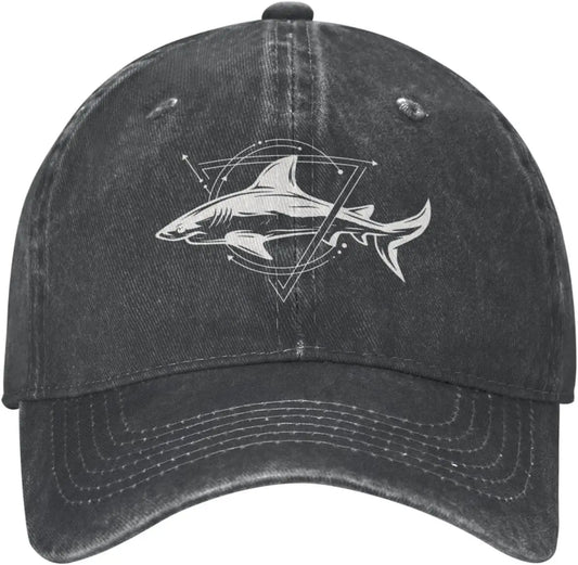 Casquette requin noir vintage