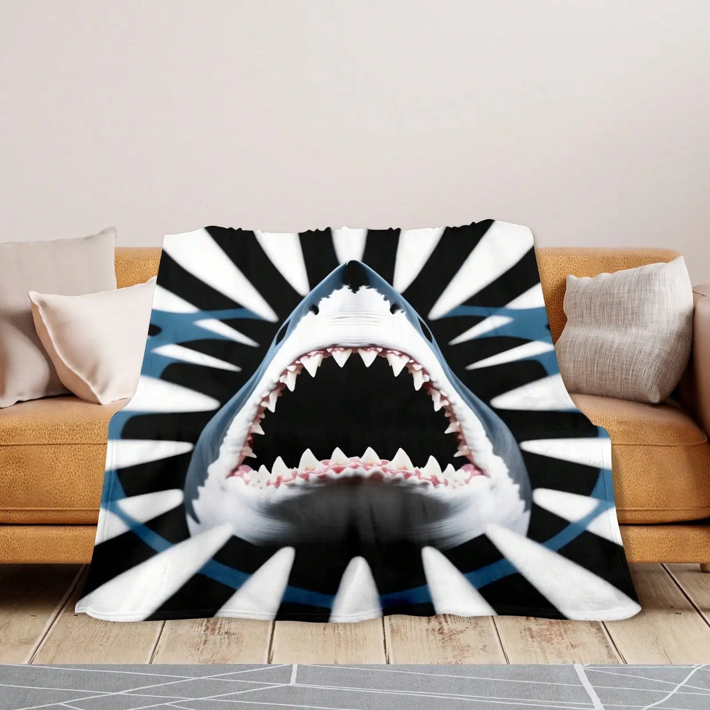 Plaid tete de requin