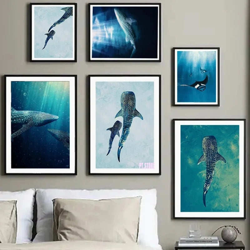 Tableau requin baleine