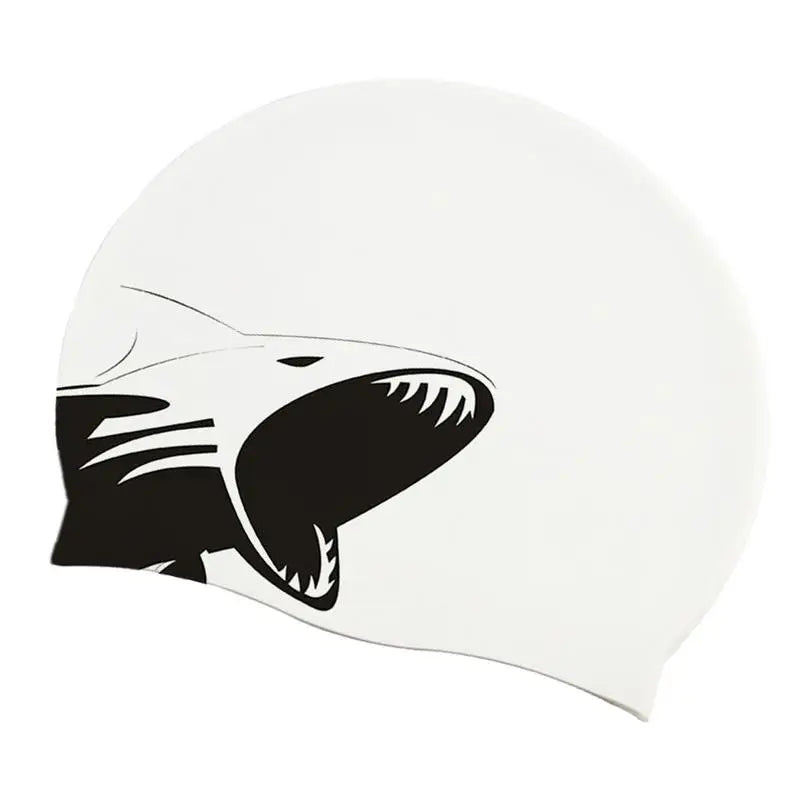 Bonnet de bain silver shark