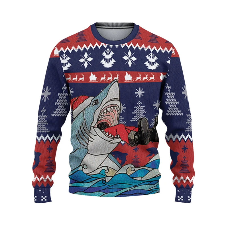 Pull requin de noël
