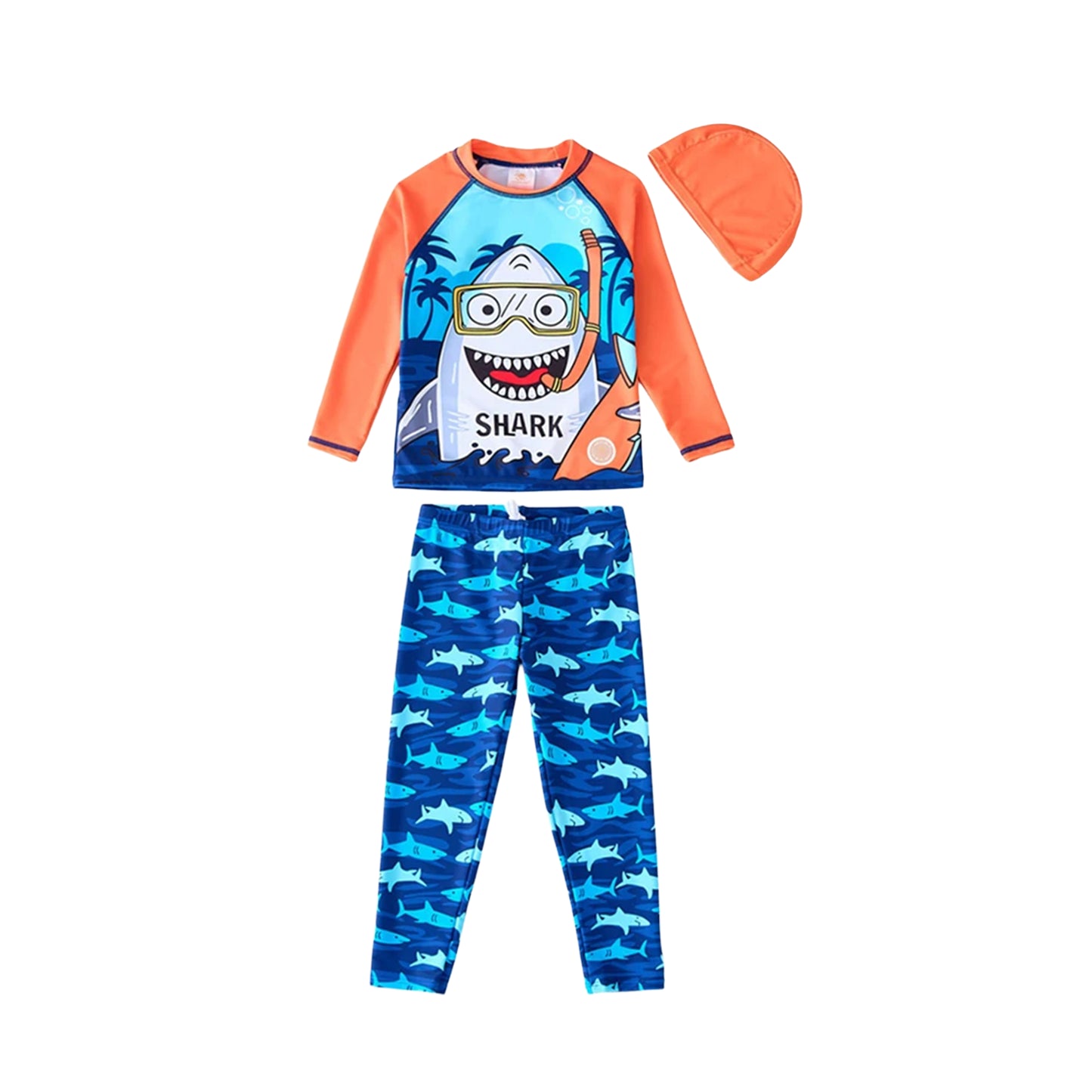 Rashguard requin cartoon