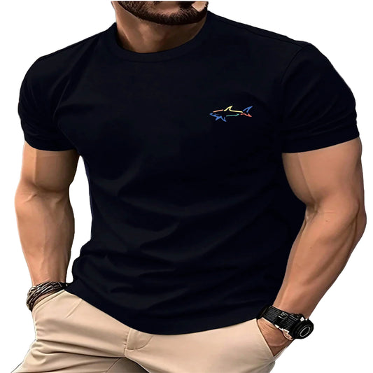 T-shirt requin outline