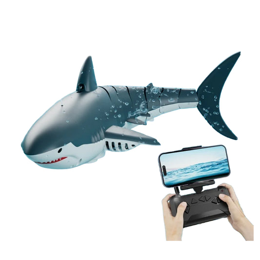 Requin télécommandé à jet d’eau avec caméra